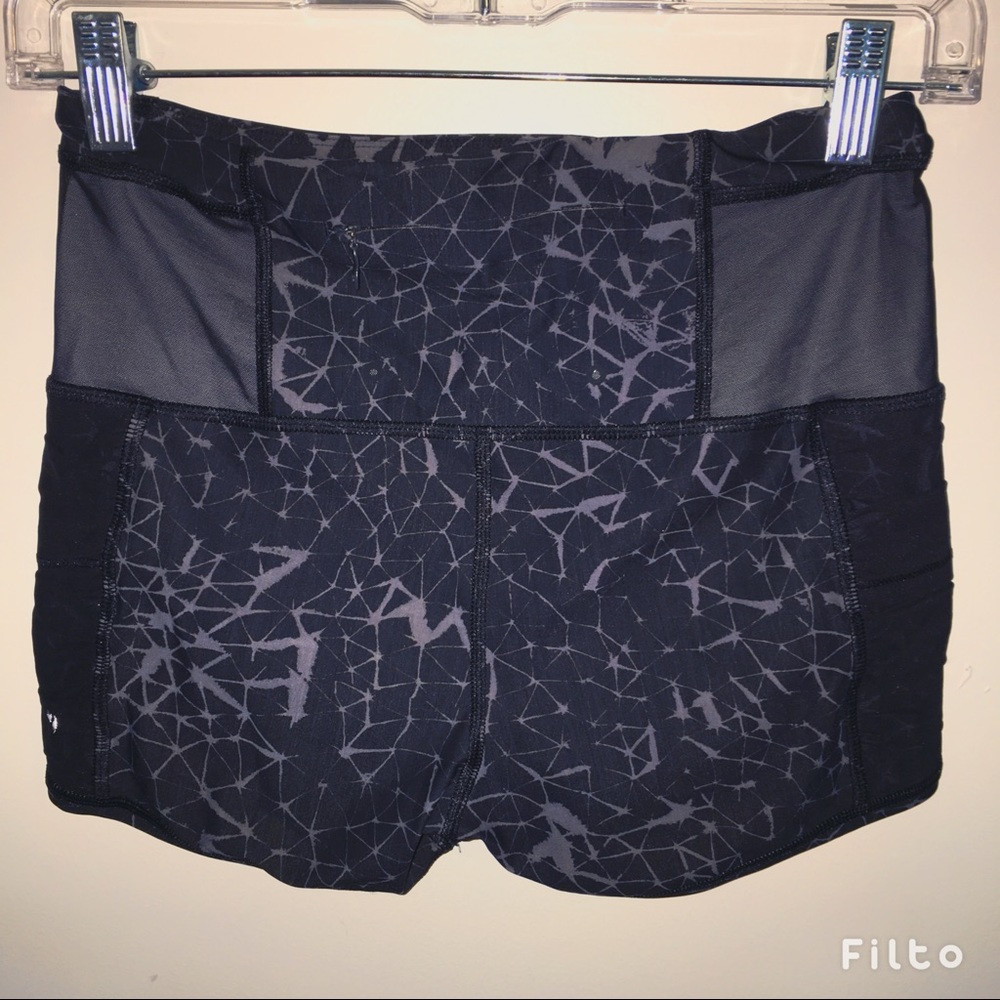 Lululemon Athletica Grey Spattered Shorts